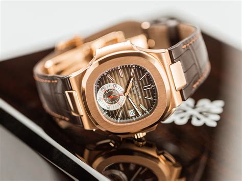 patek philippe nautilus 5980r-001 rose gold leather strap|Patek Philippe Nautilus watch.